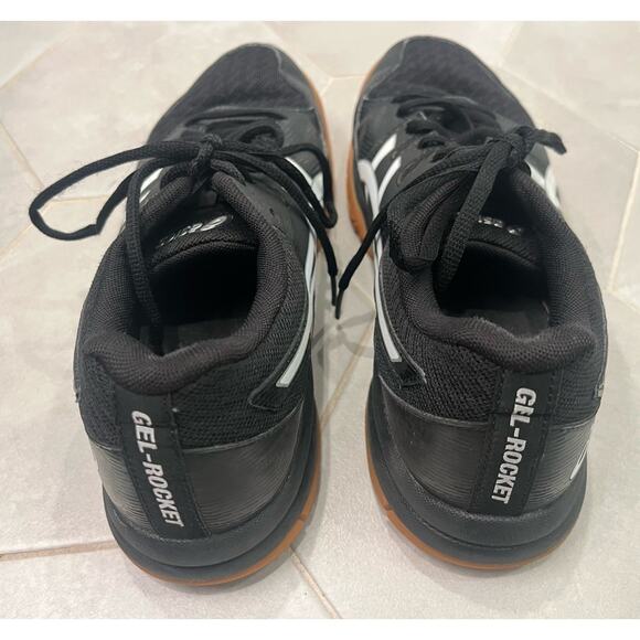 ASICS Womens Size 8 Gel-Rocket Turf Shoes Black Good Condition - Picture 3 of 7